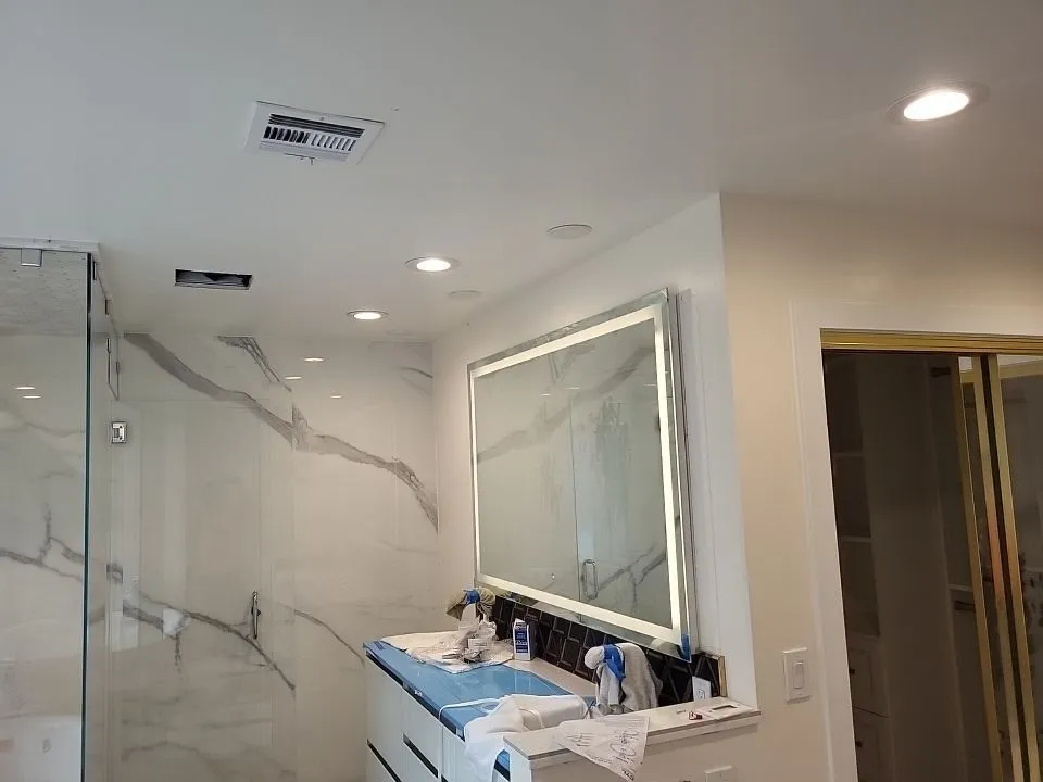 Bathroom lighting Installation